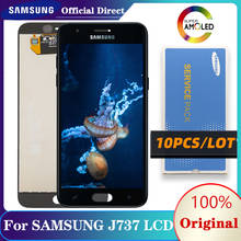 Recambio de digitalizador de pantalla LCD para Samsung Galaxy J7, 5,5, J737, J737A, original, 2018 ", 10 unids/lote 2024 - compra barato