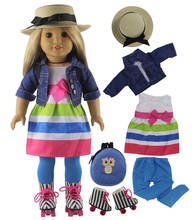 Ropa de muñeca de 18 pulgadas para muñeca americana, accesorios de muñeca X121 de muchos estilos a elegir 2024 - compra barato