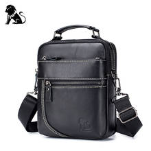 Quality Genuine Leather Male Casual Handbag Design Shoulder Messenger Bag Cowhide Fashion Crossbody Bag Mochila Satchel 2024 - buy cheap