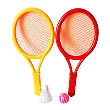 New 1 Set Strand Tennis Kids Dual Tennisracket Bal Set Outdoor Sport Mini Badminton Racket Voor Kinderen Strand Rack toys 2024 - buy cheap