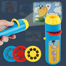 Lanterna de brinquedo educacional animal de ação, portátil, projeção estrelada luzes crianças, presentes m810 # 2024 - compre barato