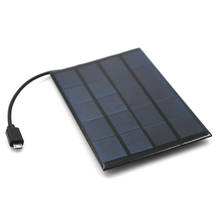Micro usb android painel solar 2w 5v carregador de células solares painel rápido diy ao ar livre polisilicon bateria portátil viagem tablet 2024 - compre barato