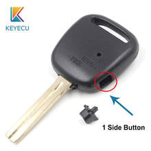 KEYECU 1 Side Button Hole on Housing Cover Remote Case Fob Car Blank Key Toy48 Short Blade For Toyota Replacement 2024 - buy cheap