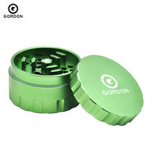 GORDON Herb Grinder 63MM Smoking Pollen Catcher Tobacco Grinder 3 Part Aluminum Grinder With Sharp Teeth atented Spice Crusher 2024 - buy cheap