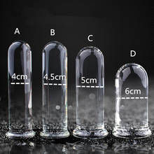 Buttplug 4O/45/50/60mm Cylindrical big glass anal plug smooth beads butt plug dilatador anal dildo male prostata massage sex toy 2024 - buy cheap