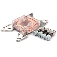 Computer CPU Cooler Water Cooling Block Copper Base POM Cover for  LGA 1155 2011 AMD AM4 Fans Cooling 2024 - buy cheap