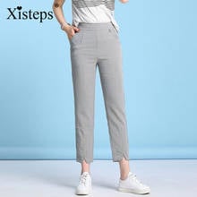 Xisteps New Summer Breathable Women Cool Thin Pants Ankle/calf Length Loose Female Pants Trousers Plus Size Casual 2019 2024 - buy cheap