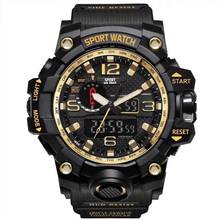Hot Sale Men Fashion Casual Quartz Wristwatches Digital Dual Time Sports Watches Shock Chronograph Waterproof Relogio Masculino 2024 - buy cheap