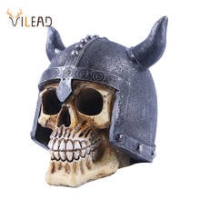 VILEAD 14cm Animal Skull Ornament Resin Crafts Halloween Decoration Movie Props  Birthday Gift Medical Statues Sculptures 2024 - buy cheap