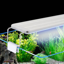 Супертонкий светодиодный светильник для аквариума, ламсветильник для водных растений, 18-75 см, гибкая Водонепроницаемая лампа с зажимом для аквариума, европейская вилка 2024 - купить недорого