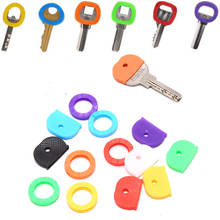 24/32pcs Random Fashion Hollow Multi Color Rubber Soft Key Locks Keys Cap Key Covers Topper Keyring 2024 - buy cheap
