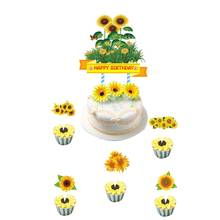 You Are My Sunshine Cake Topper Sunflower Baby Shower Cake Topper Sunflower Birthday Party Decoration Supplies Sunshine Topper 2024 - buy cheap