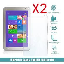 Película de vidro temperado para tablet toshiba, 2 peças 2024 - compre barato