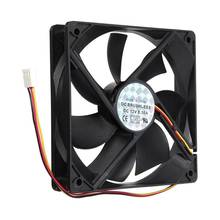 3 Pin 120x120x25mm CPU Fan Cooler Radiator Fan Computer PC 12V Black 2024 - buy cheap