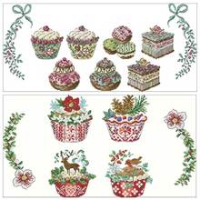 top Delicious cake tablecloth Counted Cross Stitch 11CT 14CT 18CT DIY Chinese Cross Stitch Kit Embroidery Needlework Sets 2024 - buy cheap