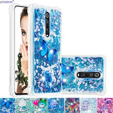 Cute Glitter Case for Xiaomi Mi 9T Pro Bling Dynamic Liquid Quicksand Soft Silicone Bumper Cover Xiomi Redmi K20 Xaomi Mi9T 9 T 2024 - buy cheap