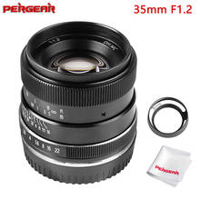 Pergear 35mm F1.2 Large Aperture Manual Focus Fixed Lens for Nikon Z Mount APS-C Mirrorless Camera Z50 for Fuji X & M4/3 Cameras 2024 - buy cheap