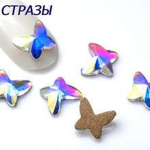 Color Crystal and AB Crystal AB Flatback Nail Art Rhinestones 3D Glass Strass Diamond Studs Gems Nails Decoration Jewelry Tools 2024 - buy cheap