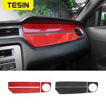 TESIN Carbon Fiber Car Copilot Dashboard Panel Air Outlet Vent Decoration Stickers for Ford Mustang 2009-2013 Inner Accessories 2024 - buy cheap