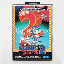 Elevata prestazione 16 Bit MD Game Card for Sega Mega Drive Sonic2 Cover With Retail Box 2024 - buy cheap