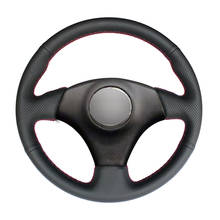 Capa de volante de carro em couro artificial, faça você mesmo, cobertura preta para toyota rav4 celica matrix mr2 supra voltz caleca MR-S 2024 - compre barato