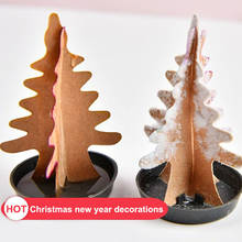 Árbol de Navidad de papel para decoración del hogar, árbol de Navidad mágico para cultivo, ornamento de fiesta, juguete para vacaciones 2024 - compra barato