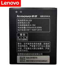 100% Original New BL 229 BL229 Battery For lenovo A8 A806 A808T 2500mAh High Quality Mobile Phone Backup Bateria 2024 - buy cheap