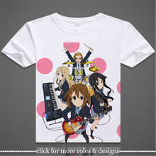 ¡K-on! Camiseta de manga corta para adultos y niños, traje de Cosplay de Nakano Azusa, camiseta 2024 - compra barato