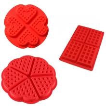 Silicone Cake Mould Waffle Mould Bakeware DIY Modle Kitchen Cooking Cake Makers Tool 2024 - buy cheap