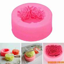 3D круглая силиконовая форма для мыла в форме розы, изготовление помадки, торта, свечи, формы «сделай сам» для мыла ручной работы, украшение для мыла 2024 - купить недорого