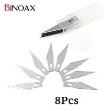 Binoax 8 Pcs 11# Blades for Scalpel Knife Tools Kit Cutter Engraving Craft knives PCB Repair with Box 2024 - buy cheap