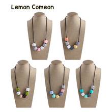 Lemon Comeon 1Pc  Baby Teething Necklace Food Grade Silicone Beads Baby Teether For Kid Nurse Accessories Gifts Montessori Toys 2024 - buy cheap