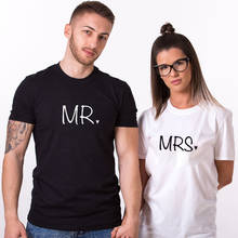 Fashion Top Tee Summer Short Sleeve Tshirt Good QualityT-shirts for Couple MR & MRS Funny Matching 2024 - buy cheap