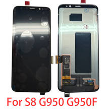 Original Super Amoled S8 LCD For Samsung Galaxy S8 LCD With Frame 2960*1440 SM-G950F LCD Display Touch Screen With Brun 2024 - buy cheap