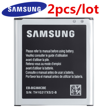 2 шт./лот, аккумулятор Samsung для Galaxy CORE Prime G3606 G3608 G3609, EB-BG360BBE из натуральной EB-BG360CBE, EB-BG360CBC с NFC, 2000 мА · ч 2024 - купить недорого