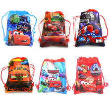 Disney-bolsas de fiesta de cumpleaños para niños, bolsa de compras de tela no tejida con cordón, mochila escolar para regalo de fiesta, 6/12/24/30 Uds. 2024 - compra barato