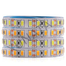 Tira de luces LED con Chip Epistar, cinta luminosa Flexible de color blanco Natural/frío/cálido, superbrillante, SMD 5630, 5730, 120leds/m, 1m, 2m, 5m, CC de 12V 2024 - compra barato