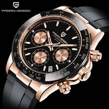 Luxury Brand Mens Watch PAGANI DESIGN New Rubber Strap Calendar Chronograph Quartz Wristwatch Sapphire Glass Sports Relogio 2024 - buy cheap