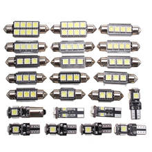 23Pcs LED Car Inside Light Kit Dome Auto Trunk Mirror License Plate Lamp Bulb White Led Lights for Car Universal Car Accessories 2024 - buy cheap