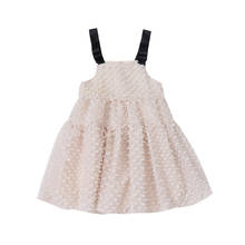 2020 Fashion Girls Princess Dress Baby Girl Clothes Kids Birthday Party Dresses Summer Strap Spaghett Pleated Vestidos RT871 2024 - buy cheap
