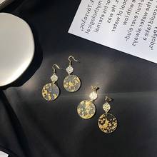 Pendientes de Metal acrílico 2021 oro nuevo diseño pendientes niña pendientes coreanos de mujer temperamento pendientes largos 2024 - compra barato