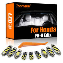 Zoomsee 11 шт. внутренний светодиодный для Honda FR-V Edix 2004-2009 Canbus автомобиль лампы в маскирующем колпаке для внутренних помещений чтение карт светильник без ошибок комплект автомобильных ламп 2024 - купить недорого