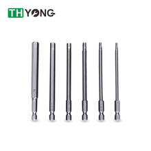 6Pcs 100mm Hex Head Screwdriver Bit S2 1/4 Inch Hex Shank Magnetic Electric Drill Screwdriver Bits Set H2.5-H8 2024 - buy cheap