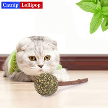 1Pcs Pet Cat Natural Fresh Cat Mint Ball with Catnip Stick Teeth Cleaning Cat Playing Chew Toys 2024 - buy cheap