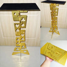 Aluminum Magic Folding Table (Alloy)- Golden color, Magician's best table. stage, close-up,illusions,gimmick,Accessories 2024 - buy cheap