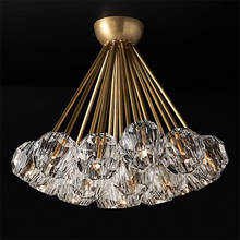American chandelier LED creative luxury clothing store crystal ball chandelier modern minimalist villa designer living room 2024 - buy cheap