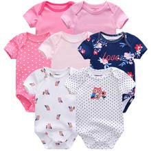 Top Quality 7PCS/LOT Baby Boys Girls Clothes 2022 Fashion ropa bebe kids Clothing Newborn rompers Overall baby girl jumpsuit 2024 - buy cheap