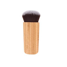 1 Pza brocha de colorete de bambú para mujer base de polvo brocha de maquillaje herramienta cosmética profesional Pincel Maquiagem 2024 - compra barato