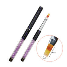 Ombre Nail Brush  Art Painting Pen UV Gel Polish Gradient Color Rhinestone Crystal Acrylic Nail Drawing Pen 2024 - buy cheap