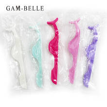 GAM-BELLE 50pcs Plastic Eyelashes Extension Tweezers Auxiliary Clamp Clips Practice Beauty Eye Lash Makeup Tools 2024 - buy cheap